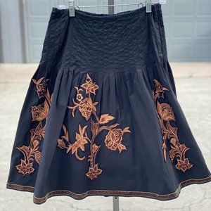 Basil & Maude cotton corset lace skirt